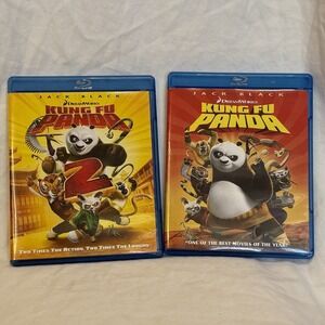 Kung Fu Panda‎ 1 & 2 (Blu-ray/DVD, 2011, Canadian) Both Movies Are Like New
